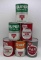 (6) Conoco Quart Oil Cans