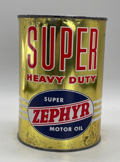 Zephyr Super Heavy Duty Motor Oil Quart Can