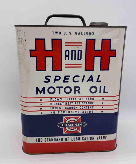 Champlin H & H 2 Gallon Motor Oil Can