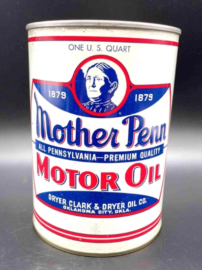 NOS Mother Penn 1 Quart Oil Can Oklahoma City