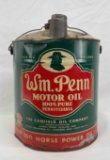 William Penn 5 Gallon Motor Oil Can