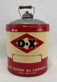 Sunray D-X 5 Gallon Oil Can