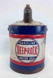 Deep Rock Gasoline/Motor Oils 5 Gallon Can