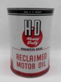 H-D Heavy Duty Motor Oil Quart Can