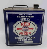 Red Arrow 2 Gallon Motor Oil Can