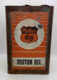 Phillips 66 Square 5 Gallon Oil Can