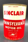 Sinclair Pennsylvania 1 Quart Motor Oil Can w/ Dinosaur
