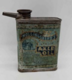 Early and Rare Hollingshead Pint Axle Oil Can