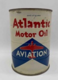 Atlatic Aviation Quart Oil Can w/ Airplane