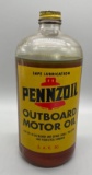 Pennzoil Outboard Quart Oil Bottle