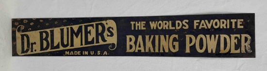 Early Dr. Blumer's Baking Powder Sign