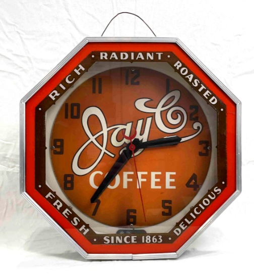 JayCo Coffee Neon clock