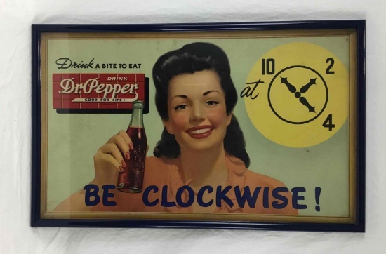 Dr. Pepper "Be Clockwise" Framed Poster