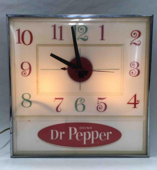 Dr. Pepper Lighted PAM Clock
