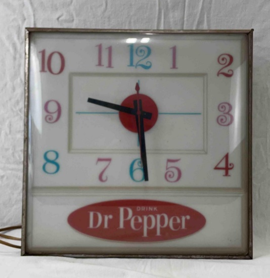 Dr. Pepper PAM Clock w/ Pastel Numbers