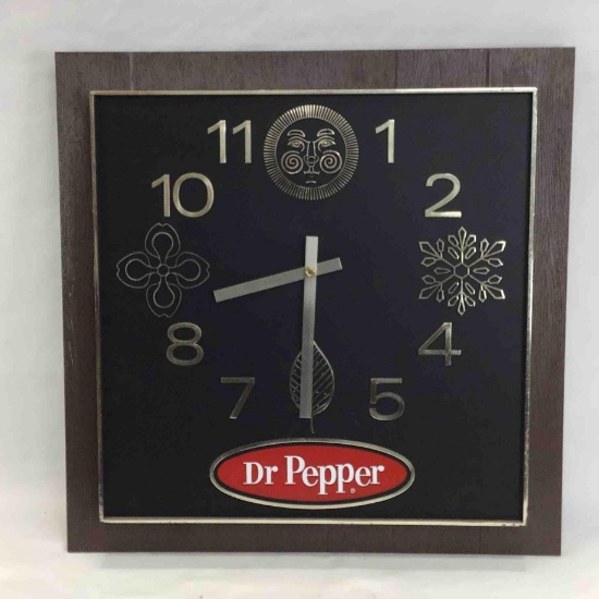 Dr. Pepper Plastic Clock