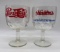 Pepsi-Cola and Hamm's Beer Goblets