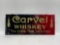 Outstanding Reverse Painted Glass Carvel Whiskey Sign