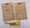 (2) Dr. Pepper Receipts and Bottle Opener