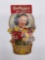 Dr. Pepper Bottle Topper w/ Girl & Basket of Flowers