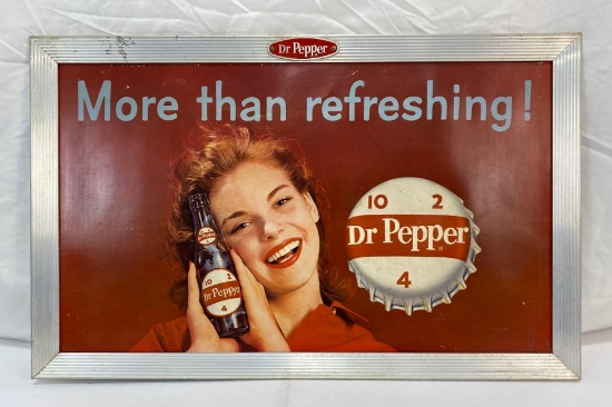 Dr. Pepper "More Than Refreshing" Poster w/ Original Frame