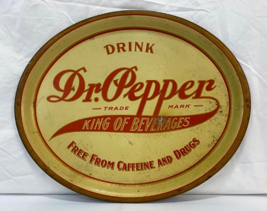 Early 1900's Dr. Pepper "King of Beverages" Tray