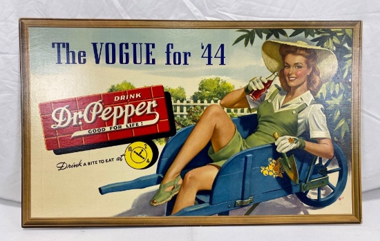 1944 Dr. Pepper Poster w/ Amazing Graphics