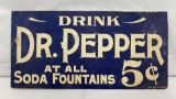 Drink Dr. Pepper At All Fountains 5 Cent Poster