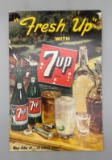 1950 7-UP Easel Back w/ Bourbon Decanters