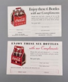 (2) Coca-Cola Advertising Cards