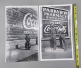 (2) Original B&W Coca-Cola Photographs