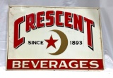 Crescent Beverages Tin Sign