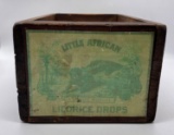 Little African Licorice Drops Wooden Crate