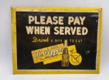 Dr. Pepper Door Sign