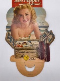 Dr. Pepper Bottle Topper w/ Girl and Beach Scene