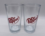 Two Dr. Pepper Pint Glasses