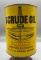 Scrude Quart Oil Can w/ Derrick and Drilling Formation Graphics