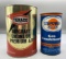 Texaco Aircraft Premium HD Quart Oil Can and Sta-Power Conditioning Can
