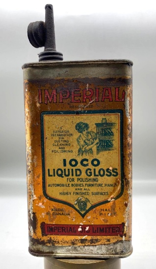 Early & Graphic Imperial Oil Company Liquid Gloss Lead Top Handy Oiler