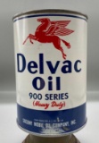 Socony Mobil Delvac 900 Series Quart Oil Can w/ Pegasus