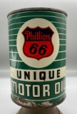 Phillips 66 Unique Motor Oil Quart Can