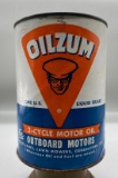 Oilzum Outboard Quart Oil Can