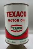 Texaco Motor Oil Quart Can