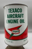Texaco Aircraft Engine Oil Quart Can