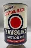 Texaco Havoline Motor Oil Quart Can