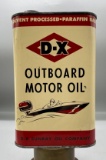 D-X Outboard Motor Oil Quart Can w/ Boat