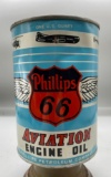 Phillips 66 Aviation Motor Oil Quart Can
