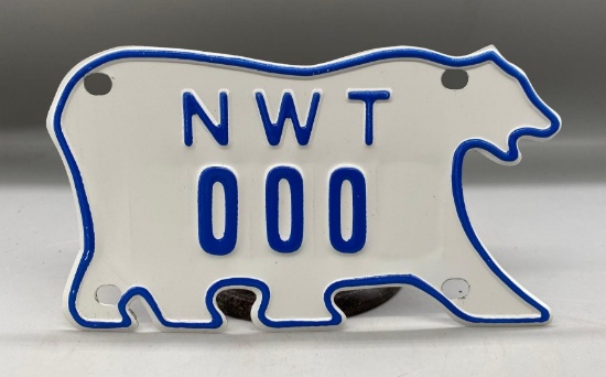 Northwest Territory Sample License Plate