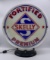 Skelly 2 Star Fortified Premium Gasoline Pump Globe