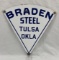 Porcelain Braden Steel Truck Door Sign Tulsa, OK